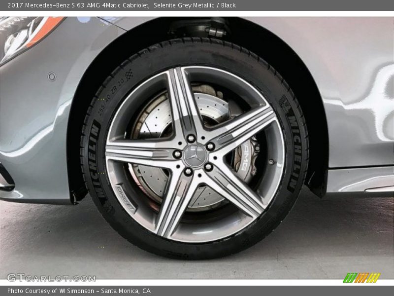 Selenite Grey Metallic / Black 2017 Mercedes-Benz S 63 AMG 4Matic Cabriolet