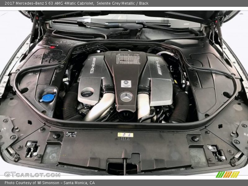 Selenite Grey Metallic / Black 2017 Mercedes-Benz S 63 AMG 4Matic Cabriolet