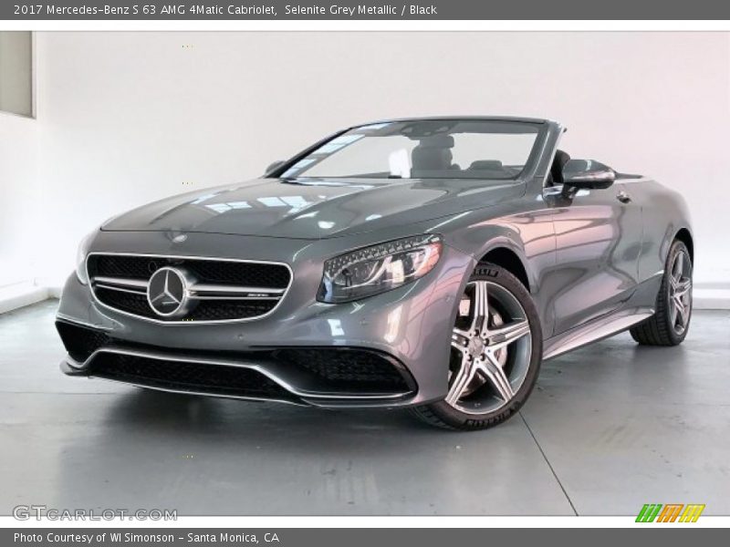 Selenite Grey Metallic / Black 2017 Mercedes-Benz S 63 AMG 4Matic Cabriolet