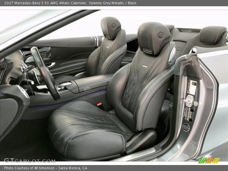 Selenite Grey Metallic / Black 2017 Mercedes-Benz S 63 AMG 4Matic Cabriolet