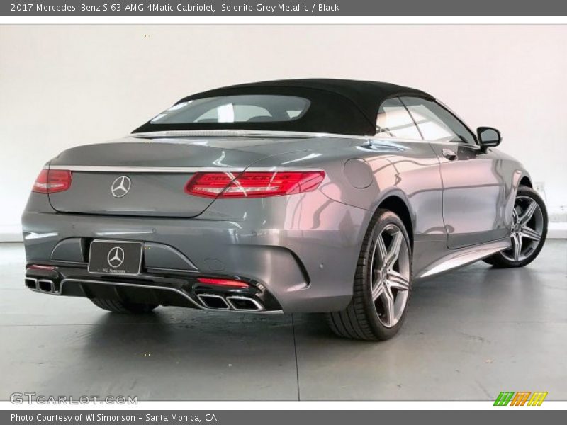Selenite Grey Metallic / Black 2017 Mercedes-Benz S 63 AMG 4Matic Cabriolet