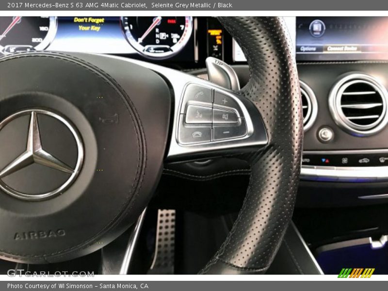 Selenite Grey Metallic / Black 2017 Mercedes-Benz S 63 AMG 4Matic Cabriolet