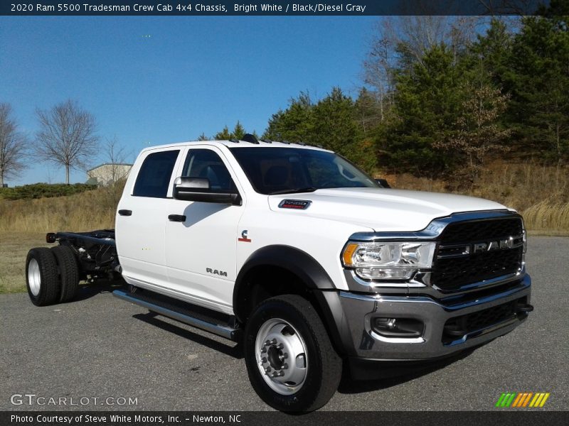 Bright White / Black/Diesel Gray 2020 Ram 5500 Tradesman Crew Cab 4x4 Chassis