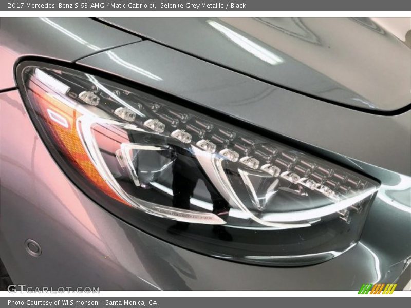 Selenite Grey Metallic / Black 2017 Mercedes-Benz S 63 AMG 4Matic Cabriolet