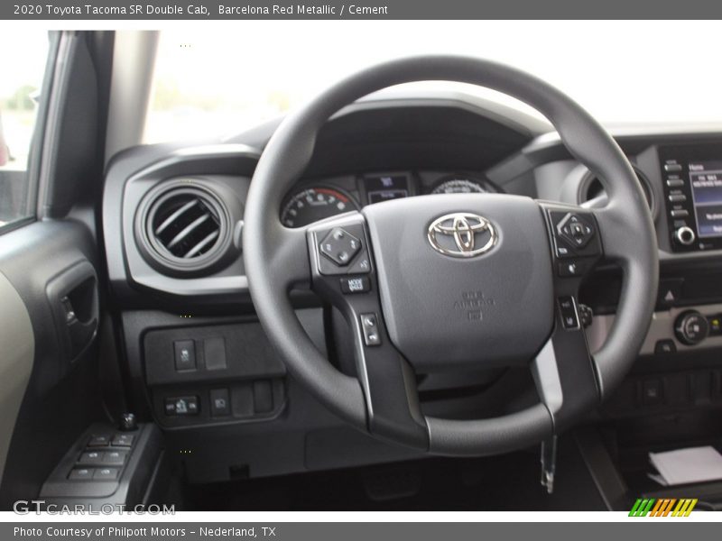 Barcelona Red Metallic / Cement 2020 Toyota Tacoma SR Double Cab