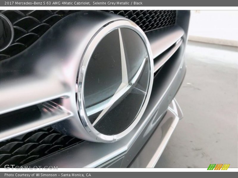 Selenite Grey Metallic / Black 2017 Mercedes-Benz S 63 AMG 4Matic Cabriolet