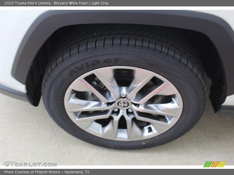 Blizzard White Pearl / Light Gray 2020 Toyota RAV4 Limited