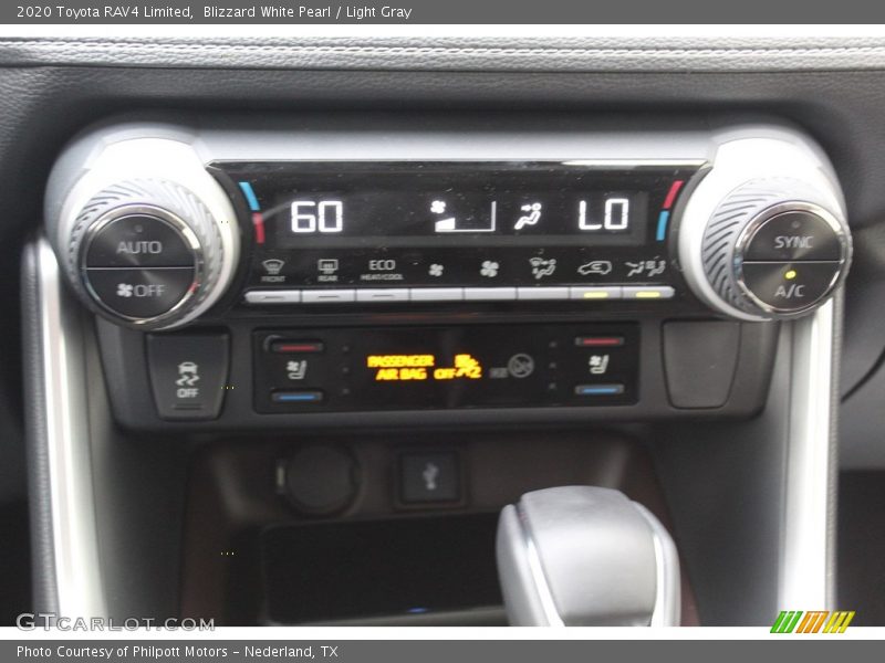 Blizzard White Pearl / Light Gray 2020 Toyota RAV4 Limited