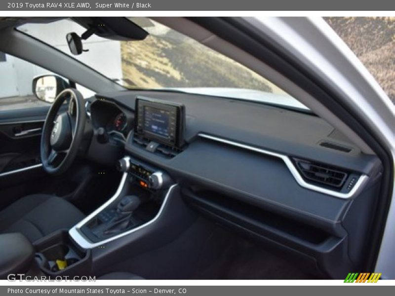 Super White / Black 2019 Toyota RAV4 XLE AWD