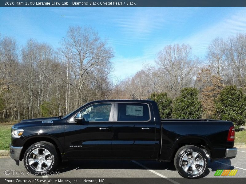 Diamond Black Crystal Pearl / Black 2020 Ram 1500 Laramie Crew Cab