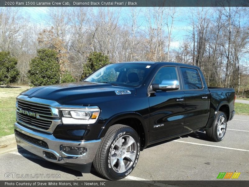 Diamond Black Crystal Pearl / Black 2020 Ram 1500 Laramie Crew Cab