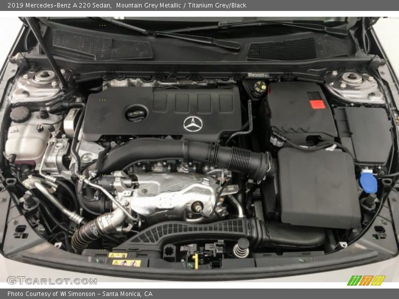 Mountain Grey Metallic / Titanium Grey/Black 2019 Mercedes-Benz A 220 Sedan