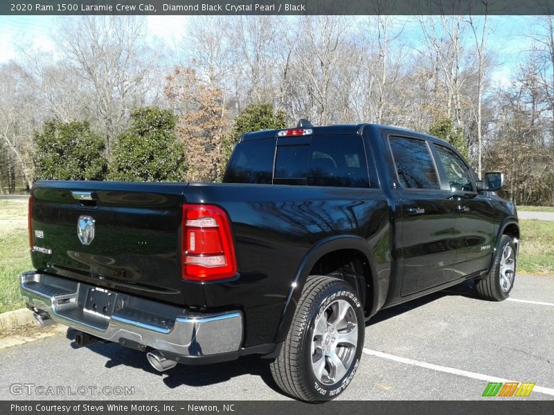 Diamond Black Crystal Pearl / Black 2020 Ram 1500 Laramie Crew Cab