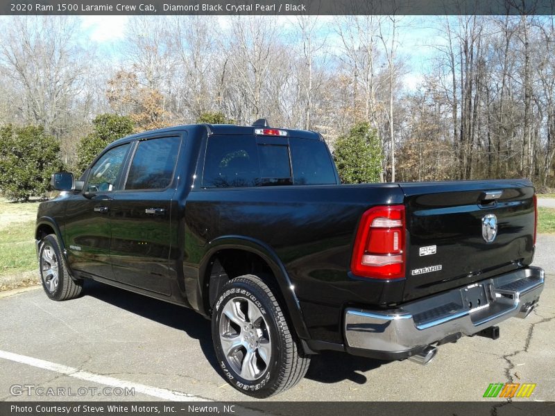Diamond Black Crystal Pearl / Black 2020 Ram 1500 Laramie Crew Cab