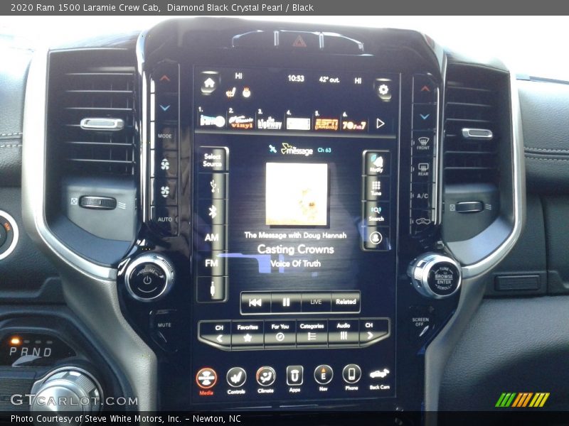 Diamond Black Crystal Pearl / Black 2020 Ram 1500 Laramie Crew Cab