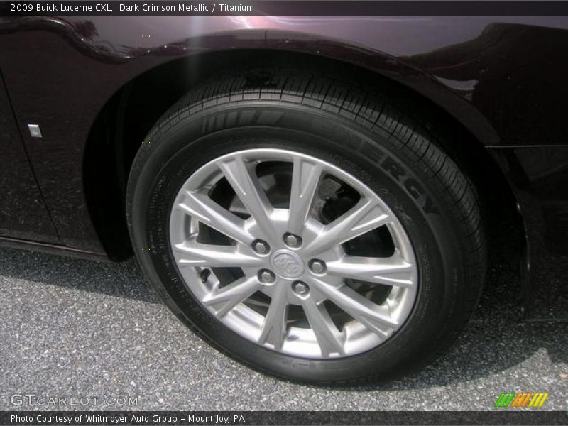 Dark Crimson Metallic / Titanium 2009 Buick Lucerne CXL