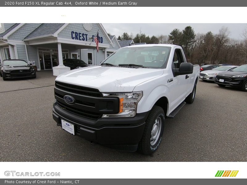 Oxford White / Medium Earth Gray 2020 Ford F150 XL Regular Cab 4x4