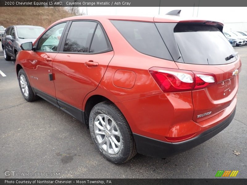 Cayenne Orange Metallic / Ash Gray 2020 Chevrolet Equinox LS AWD