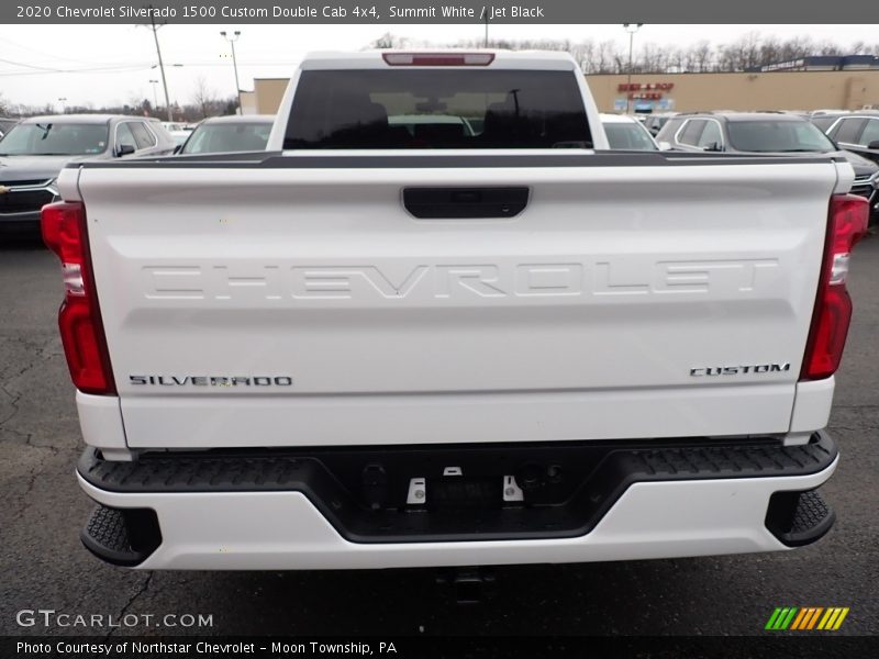 Summit White / Jet Black 2020 Chevrolet Silverado 1500 Custom Double Cab 4x4