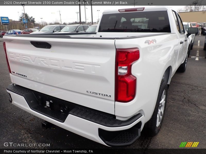 Summit White / Jet Black 2020 Chevrolet Silverado 1500 Custom Double Cab 4x4
