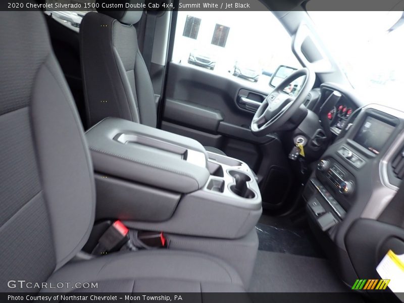 Summit White / Jet Black 2020 Chevrolet Silverado 1500 Custom Double Cab 4x4