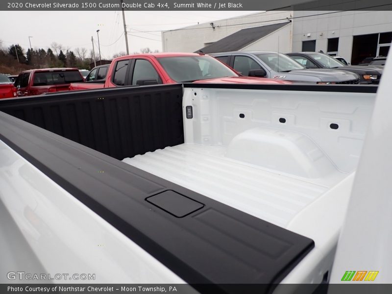 Summit White / Jet Black 2020 Chevrolet Silverado 1500 Custom Double Cab 4x4