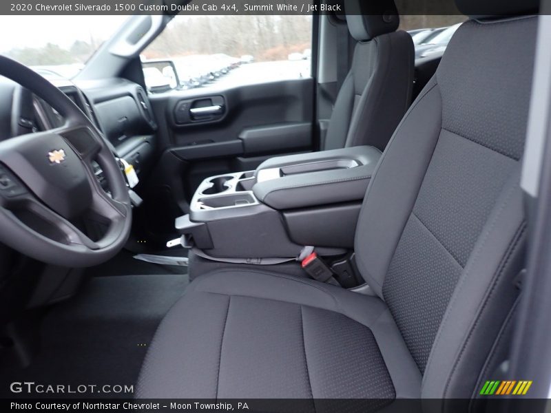 Summit White / Jet Black 2020 Chevrolet Silverado 1500 Custom Double Cab 4x4