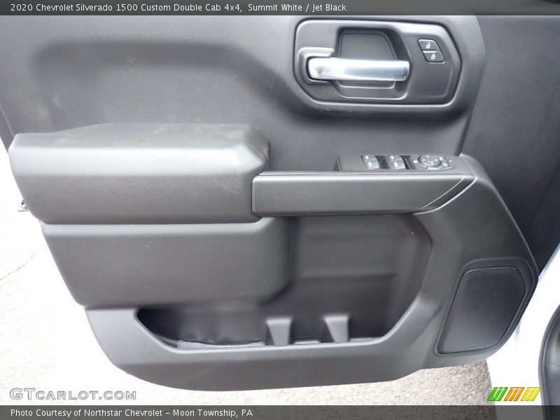 Summit White / Jet Black 2020 Chevrolet Silverado 1500 Custom Double Cab 4x4