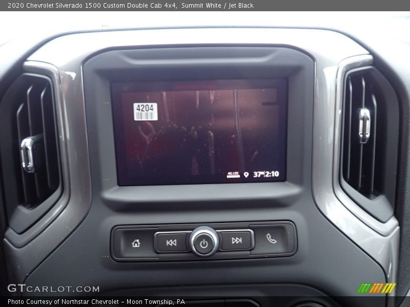 Summit White / Jet Black 2020 Chevrolet Silverado 1500 Custom Double Cab 4x4