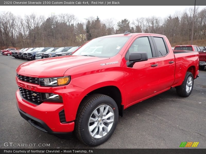 Front 3/4 View of 2020 Silverado 1500 Custom Double Cab 4x4