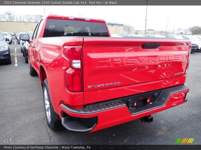 Red Hot / Jet Black 2020 Chevrolet Silverado 1500 Custom Double Cab 4x4