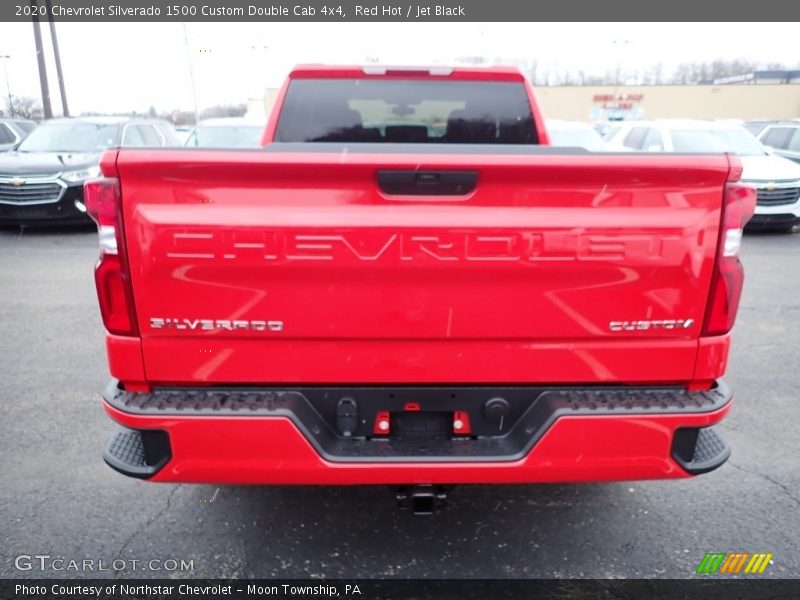 Red Hot / Jet Black 2020 Chevrolet Silverado 1500 Custom Double Cab 4x4