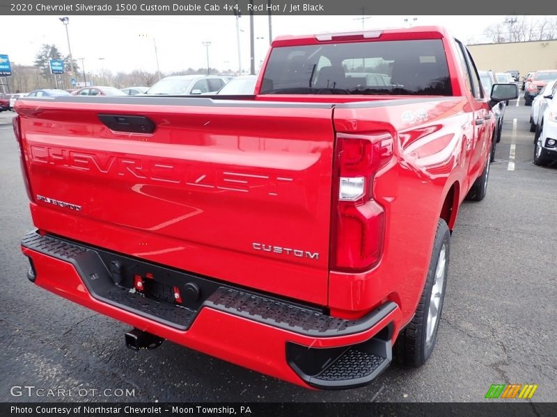 Red Hot / Jet Black 2020 Chevrolet Silverado 1500 Custom Double Cab 4x4