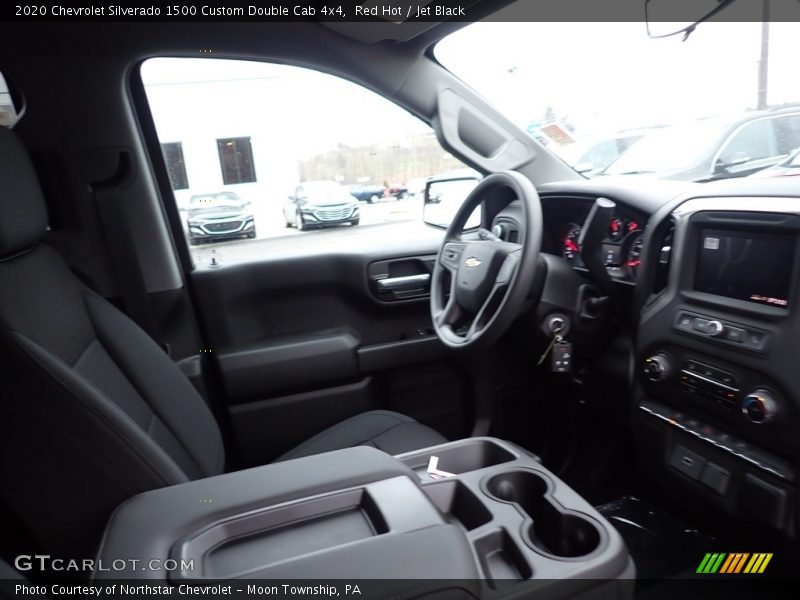 Red Hot / Jet Black 2020 Chevrolet Silverado 1500 Custom Double Cab 4x4