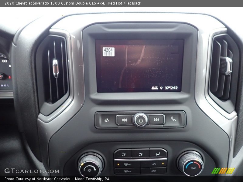 Red Hot / Jet Black 2020 Chevrolet Silverado 1500 Custom Double Cab 4x4