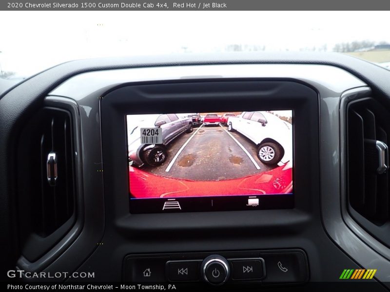 Red Hot / Jet Black 2020 Chevrolet Silverado 1500 Custom Double Cab 4x4
