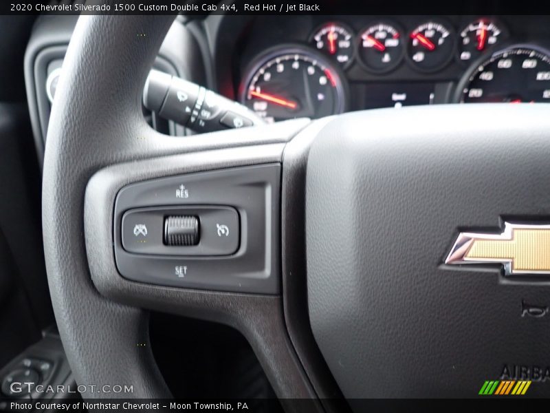Red Hot / Jet Black 2020 Chevrolet Silverado 1500 Custom Double Cab 4x4