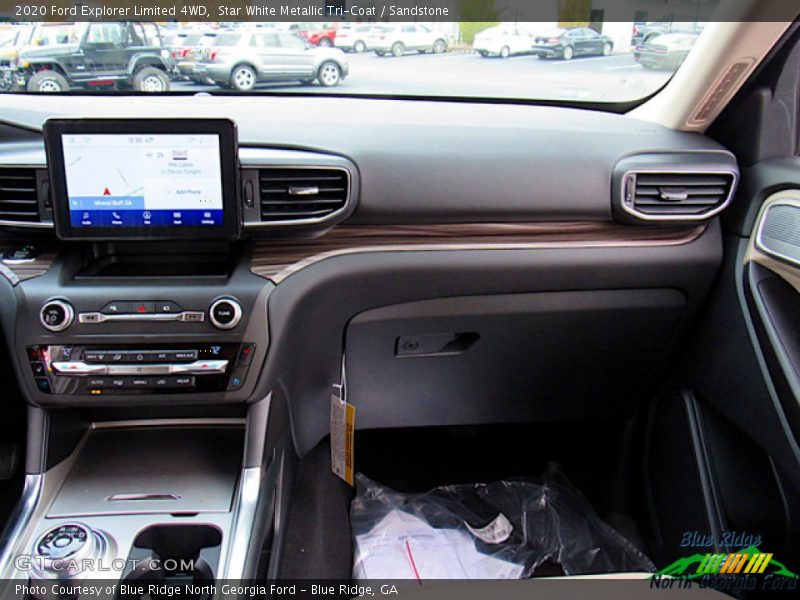 Star White Metallic Tri-Coat / Sandstone 2020 Ford Explorer Limited 4WD