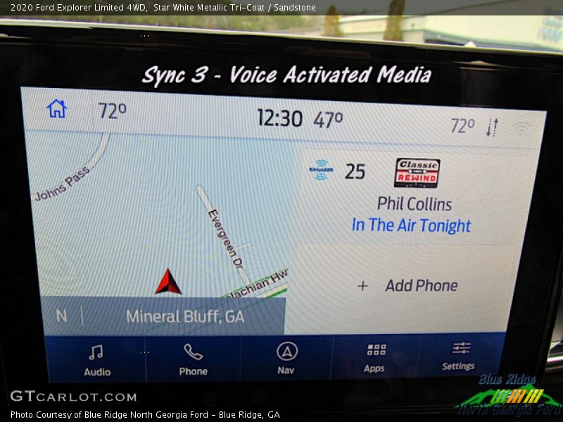 Star White Metallic Tri-Coat / Sandstone 2020 Ford Explorer Limited 4WD