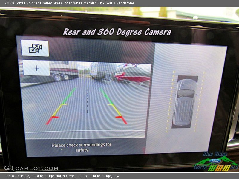 Star White Metallic Tri-Coat / Sandstone 2020 Ford Explorer Limited 4WD