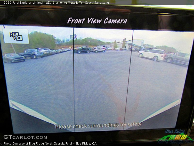 Star White Metallic Tri-Coat / Sandstone 2020 Ford Explorer Limited 4WD