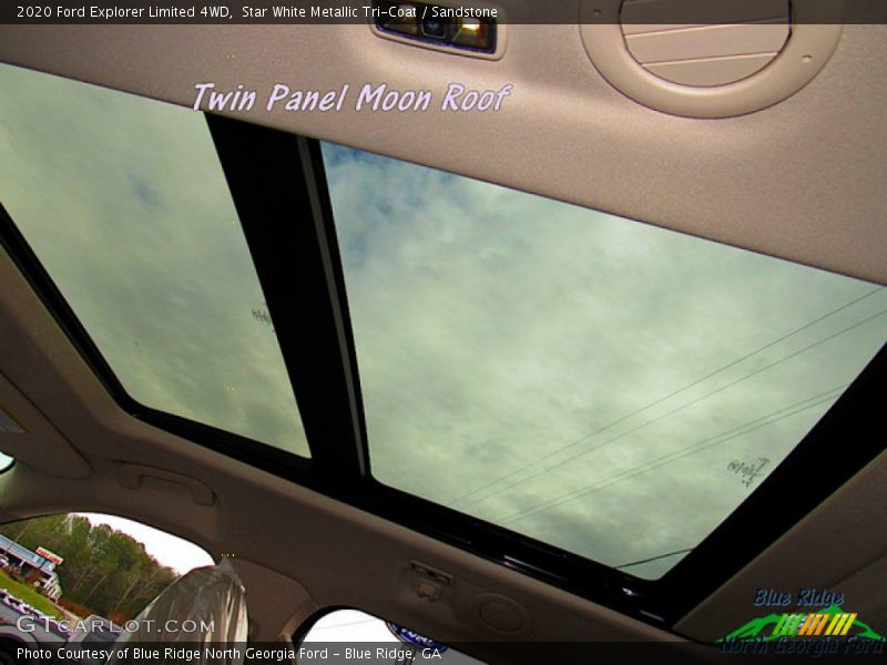 Star White Metallic Tri-Coat / Sandstone 2020 Ford Explorer Limited 4WD