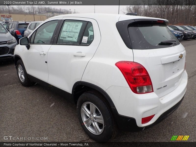 Summit White / Jet Black 2020 Chevrolet Trax LS AWD