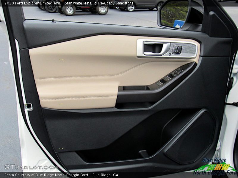 Star White Metallic Tri-Coat / Sandstone 2020 Ford Explorer Limited 4WD