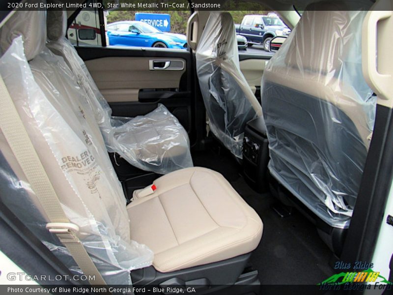 Star White Metallic Tri-Coat / Sandstone 2020 Ford Explorer Limited 4WD