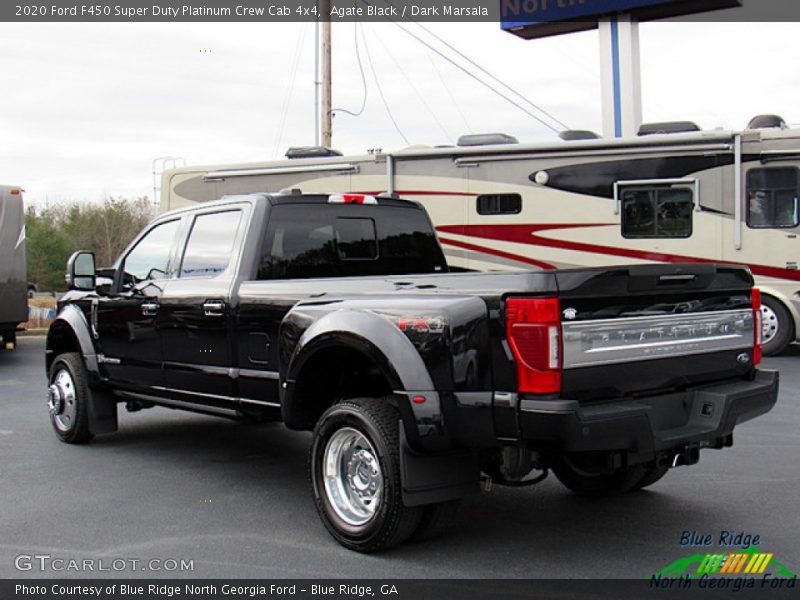 Agate Black / Dark Marsala 2020 Ford F450 Super Duty Platinum Crew Cab 4x4