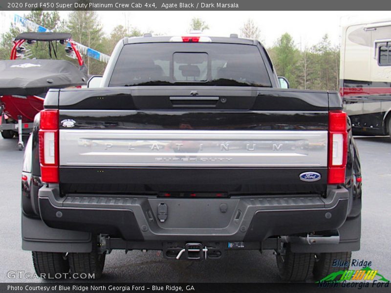 Agate Black / Dark Marsala 2020 Ford F450 Super Duty Platinum Crew Cab 4x4