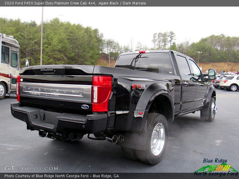 Agate Black / Dark Marsala 2020 Ford F450 Super Duty Platinum Crew Cab 4x4