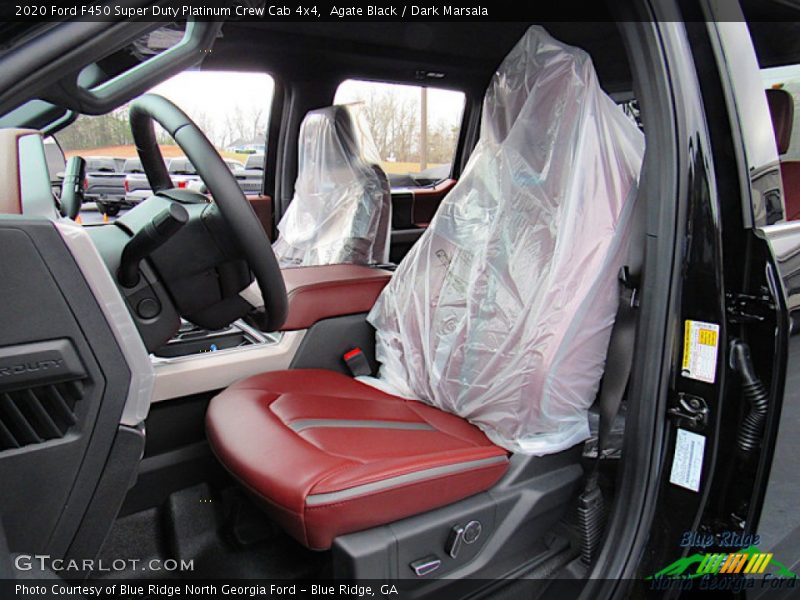 Agate Black / Dark Marsala 2020 Ford F450 Super Duty Platinum Crew Cab 4x4