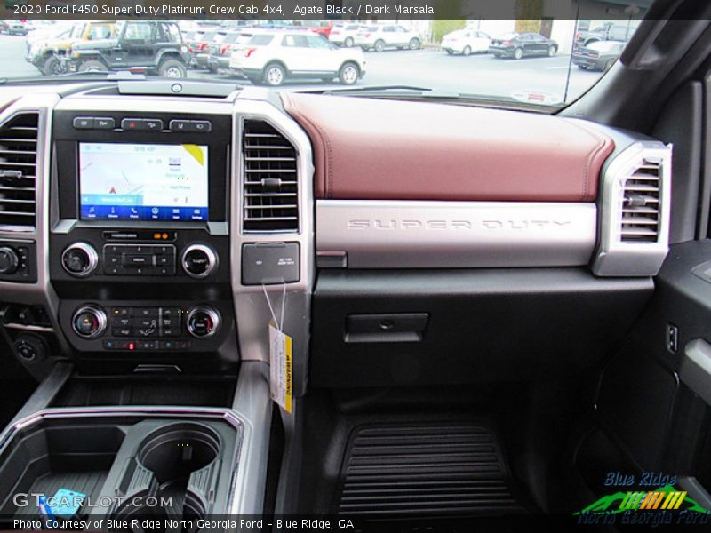 Agate Black / Dark Marsala 2020 Ford F450 Super Duty Platinum Crew Cab 4x4
